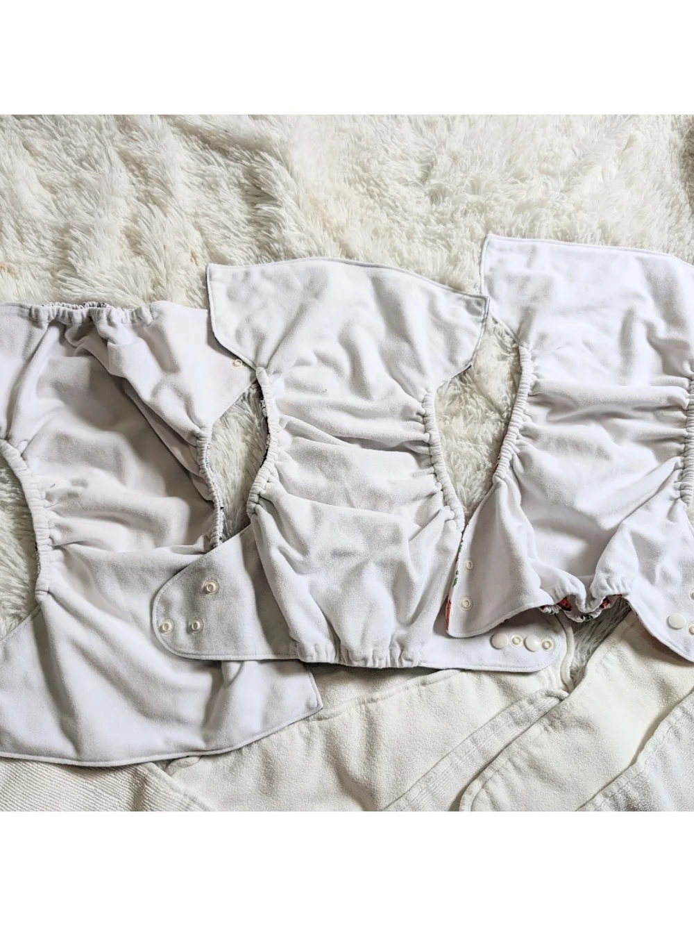 Wegreeco 3 Cloth Resuable Diaper Covers And 9 Baby Goal Diapers Inserts